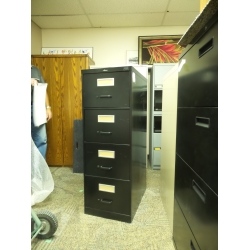 Prosource Black 4 Drawer Vertical File Cabinet